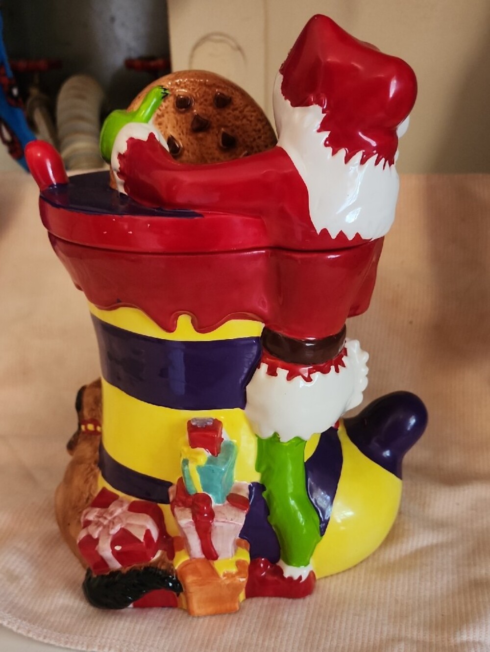 Vintage Grinch Holiday Cookie Jar - Multi-Color - Picture 4 of 6